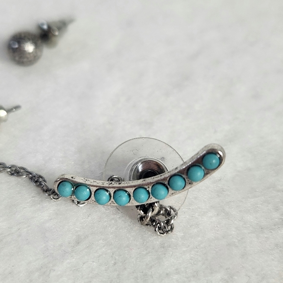 Mia Inspirations Single Ear Cuff For Pierced Ears Burnished Silver Finish - Picture 3 of 7